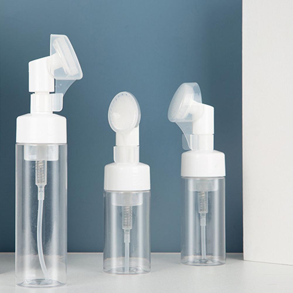 [Hàng mới về] Chai có cọ rửa mặt tạo bọt A7E4 100ml / 120ml / 150ml / 200ml / 200ml