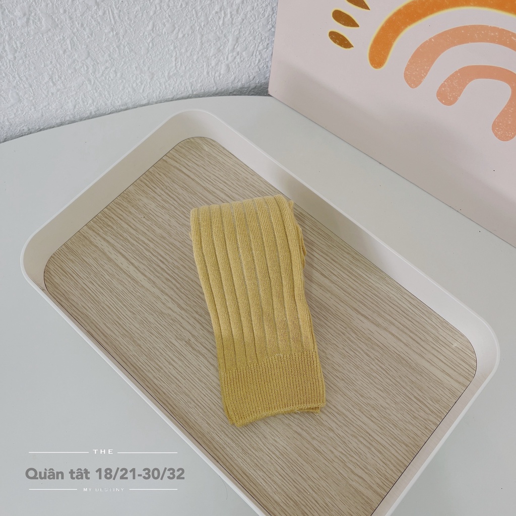 Quần legging trơn bé gái hàng quảng châu, quần tất len trơn màu xinh xắn cho bé