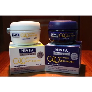 Kem dưỡng da mặt ban ngày, đêm Nivea Visage Q10