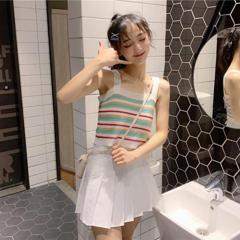 Áo Khoác Ghi Lê Chất Len Phối Màu Dễ Thương Đáng Yêu Xinh Xắn Cho Nữ | BigBuy360 - bigbuy360.vn