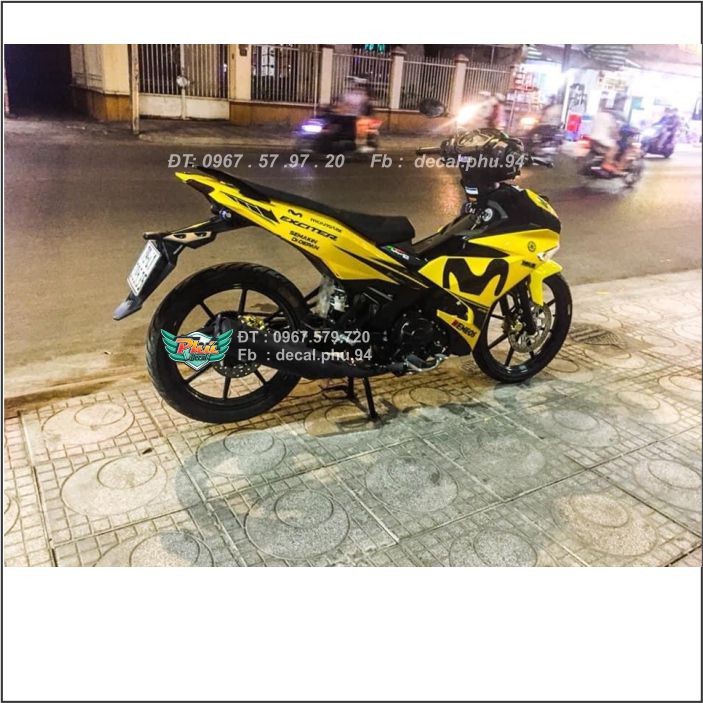 Tem Exciter 150 Movistar Vàng đen (V)