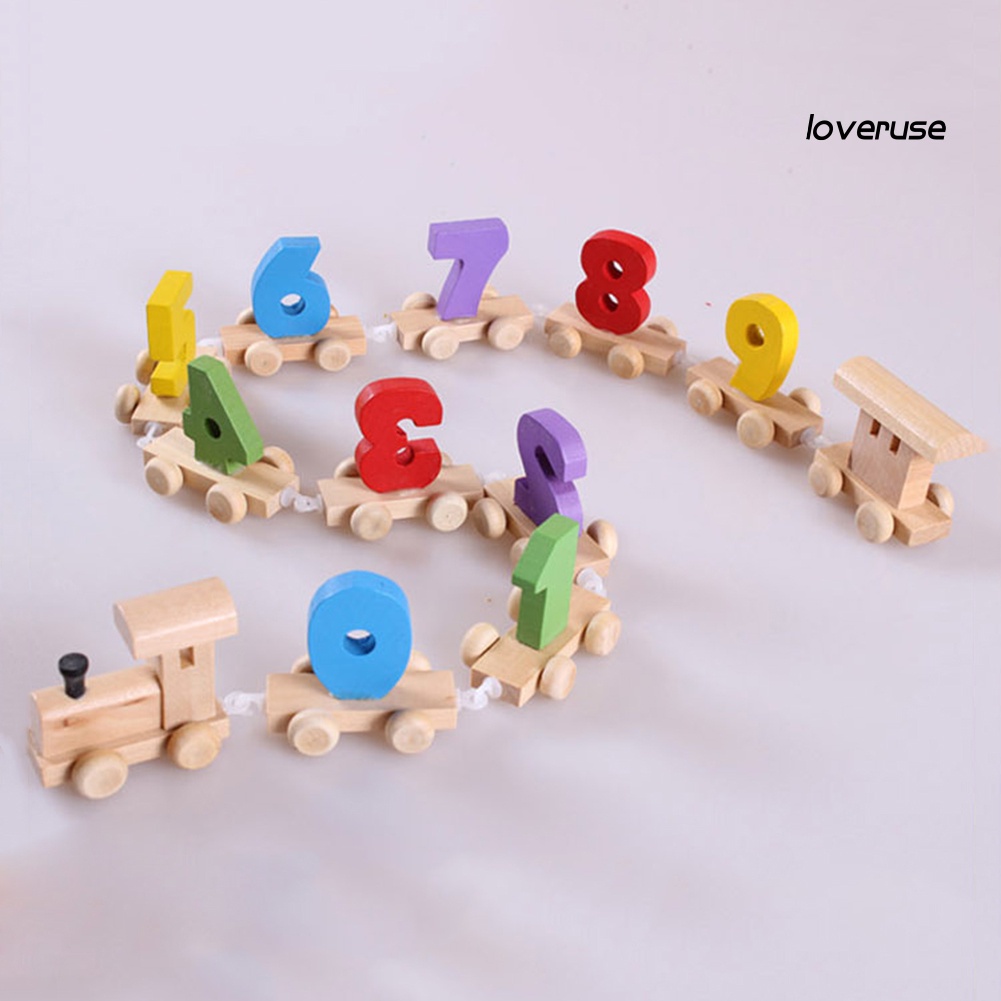 đồ chơi trẻ em Xe Lửa Bằng Gỗ Nhiều Màu Sắc Cho Bé Từ 0-9 Tuổi