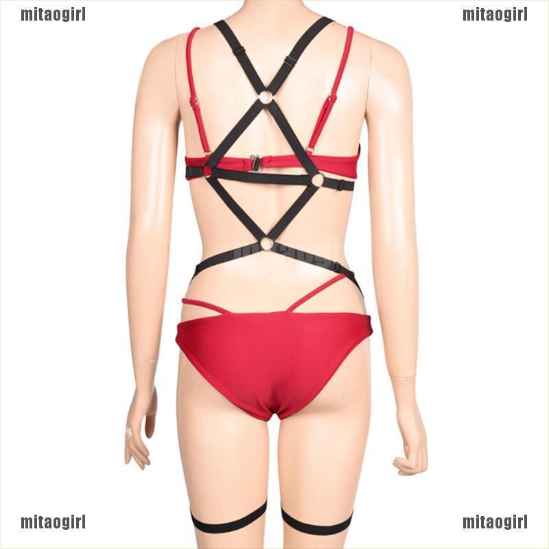 [🌸🌸Mitao] Black Whole Body New Women Body Harness Bra Cage Top Lingerie Adjustable Size [VN] | BigBuy360 - bigbuy360.vn