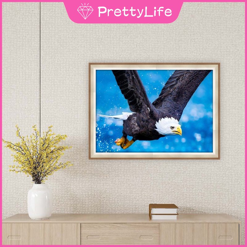 Bộ Tranh Đính Đá 5D Tự Làm 40X30Cm Hình Đại Bàng Trang Trí Nhà Cửa