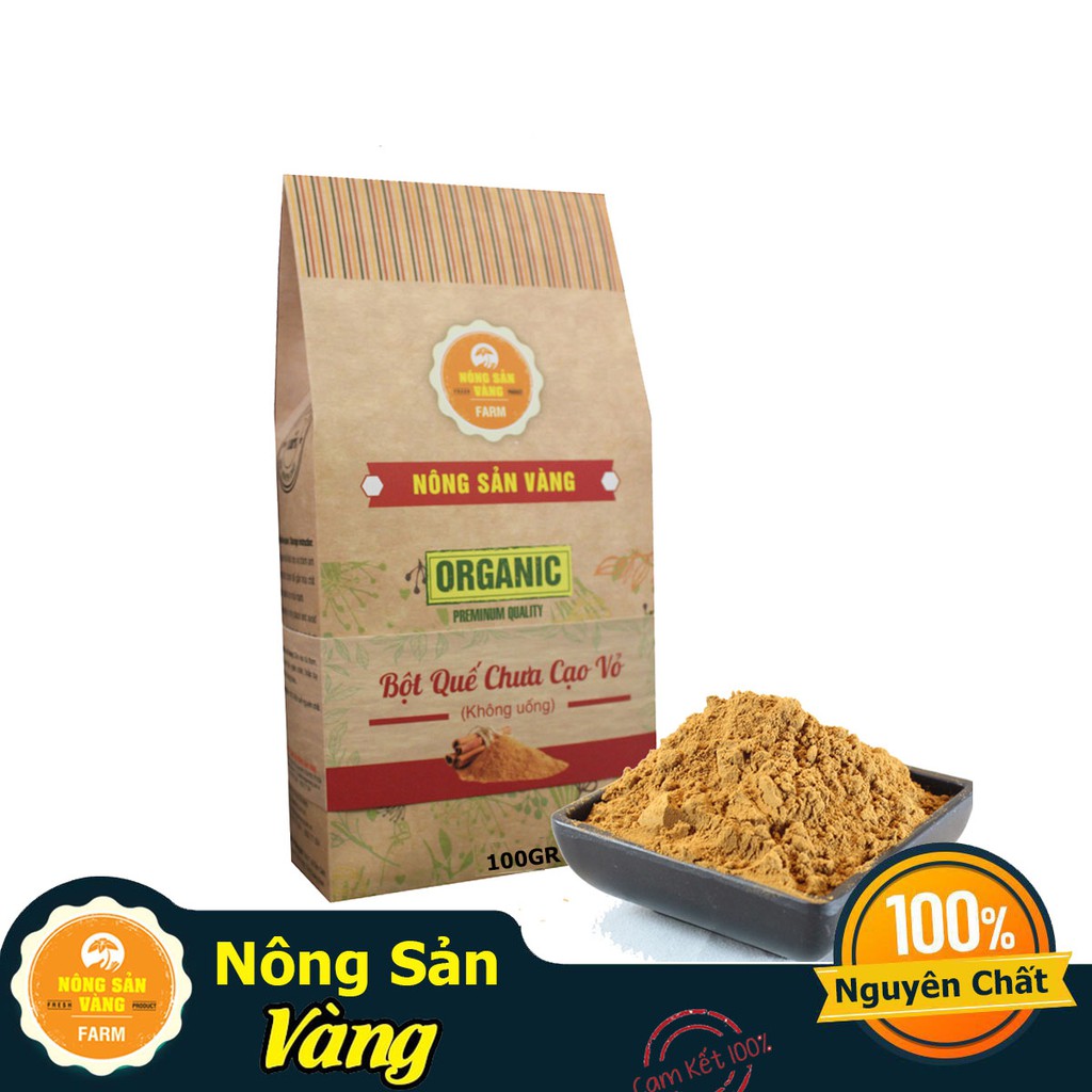 Bột Quế Chưa Cạo Vỏ - Nông Sản Vàng 100gr