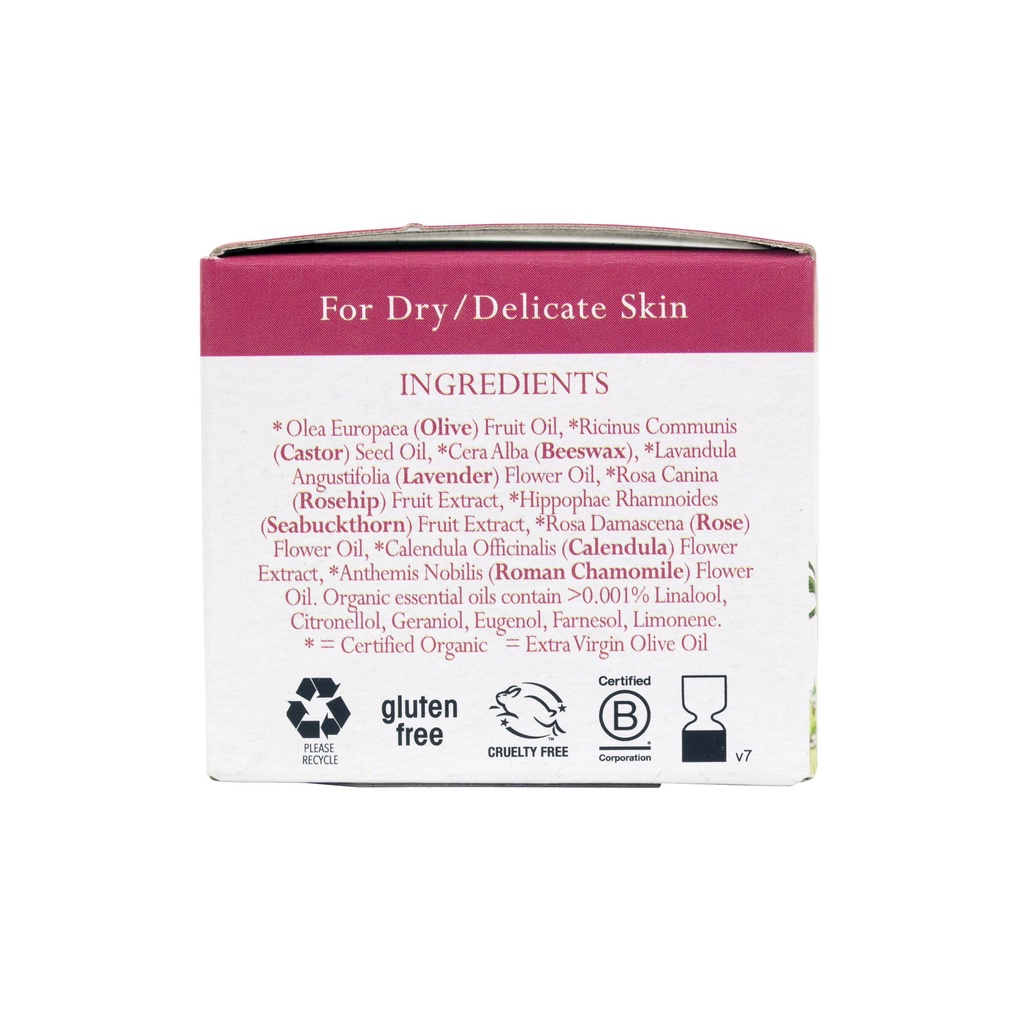 Sáp dưỡng da hoa hồng hữu cơ BADGER Rose organic beauty balm - Dưỡng ẩm sâu cho da khô và da lão hóa - 28g