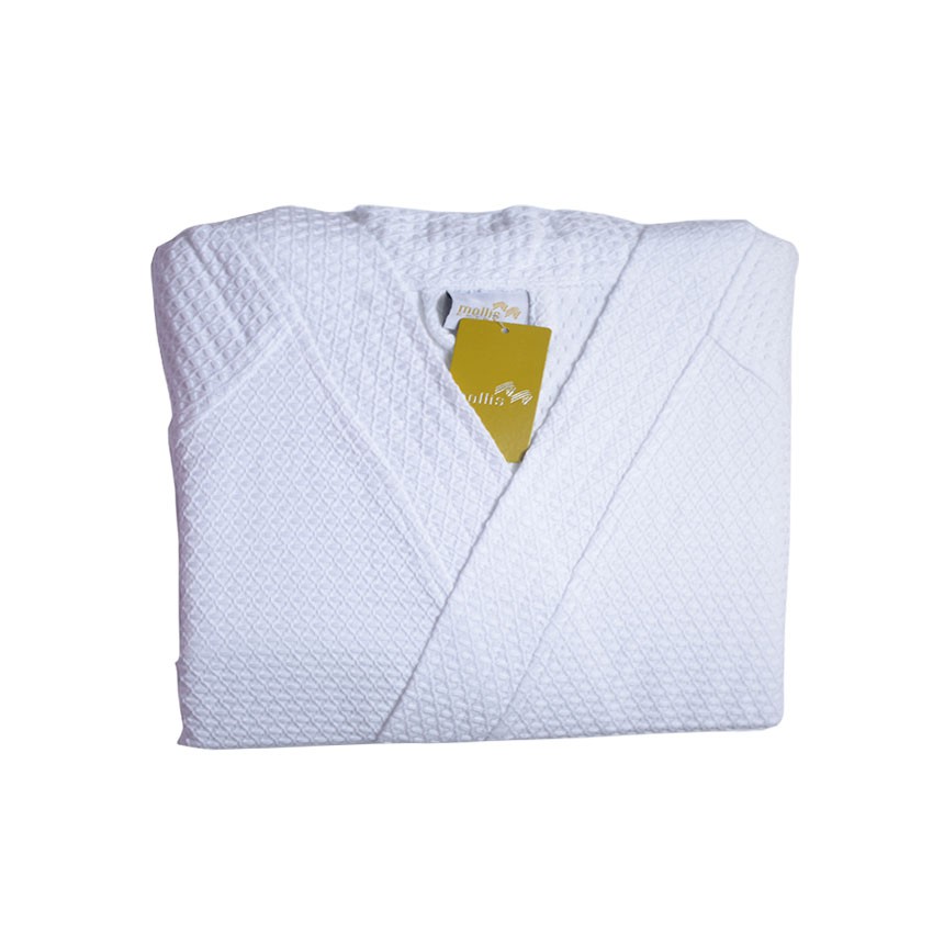Áo choàng tắm chất liệu cotton vải tổ ong AC18 Mollis - Tính từ vai trở xuống 115 cm