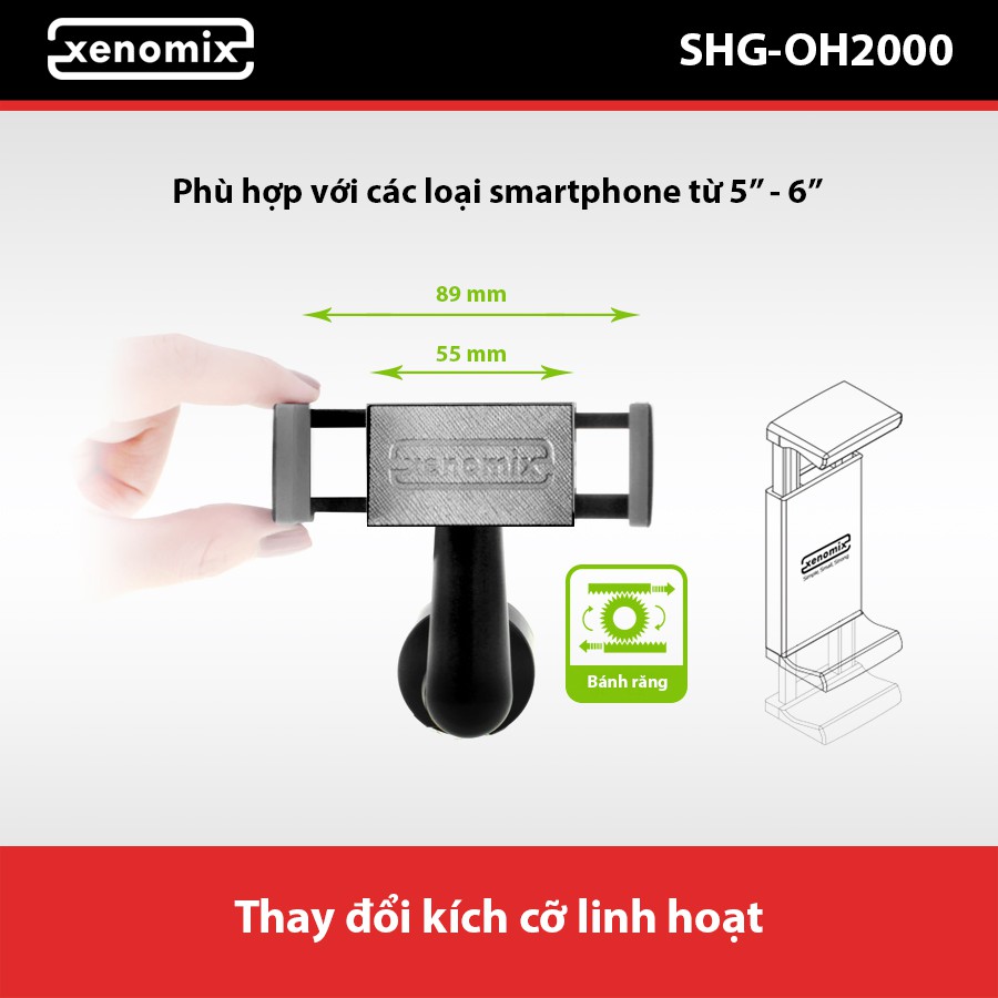 [Mã BMBAU50 giảm 10% đơn 99k] Giá Đỡ Điện Thoại Gắn Khe Ổ CD XENOMIX SHGOH2000 Nhập Khẩu Chính Hãng