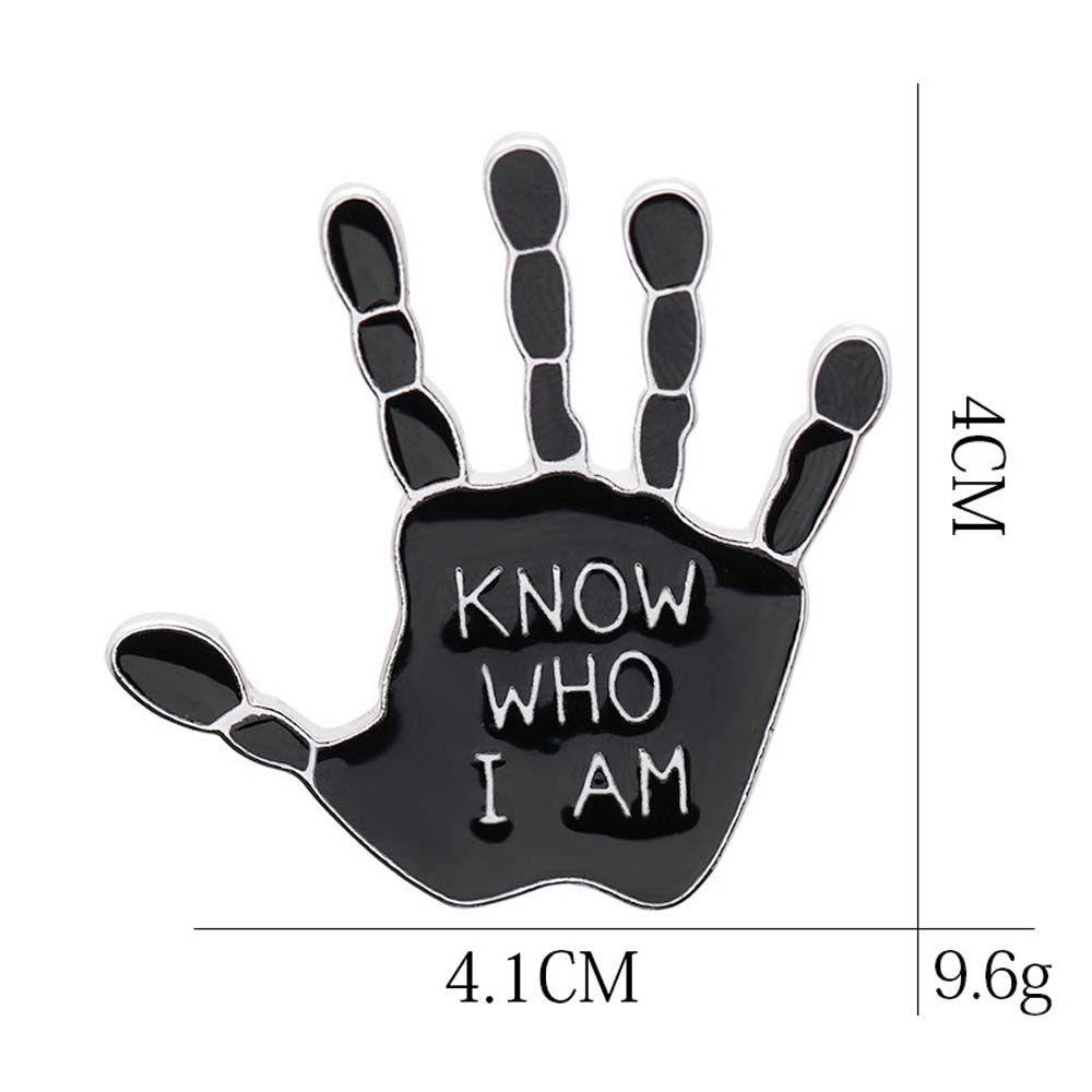 Ghim Cài Áo Hình Bộ Xương Bàn Tay Phong Cách Punk Thời Trang Cho Nam Và Nữ