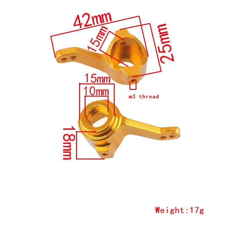 Xe Rc 102011 Bộ 2 Trục Vô Lăng Bằng Nhôm  L/R) Cho Xe Tải HSP 1:10