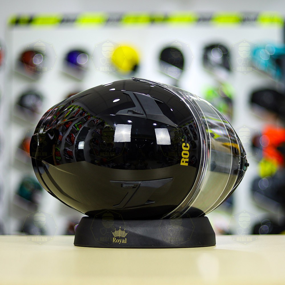 Nón Fullface ROC 01 Đen Bóng