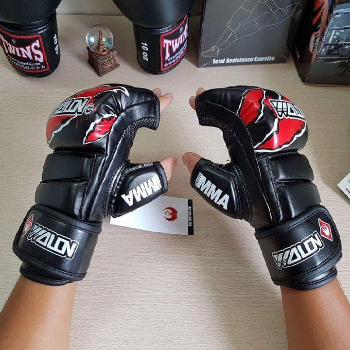 Bao trụ đấm bốc boxing tự đứng thế hệ 4.0 + Găng tay đấm bốc boxing MMA WALON FIGHTER - Thiết bị tập đấm bốc boxing, mma