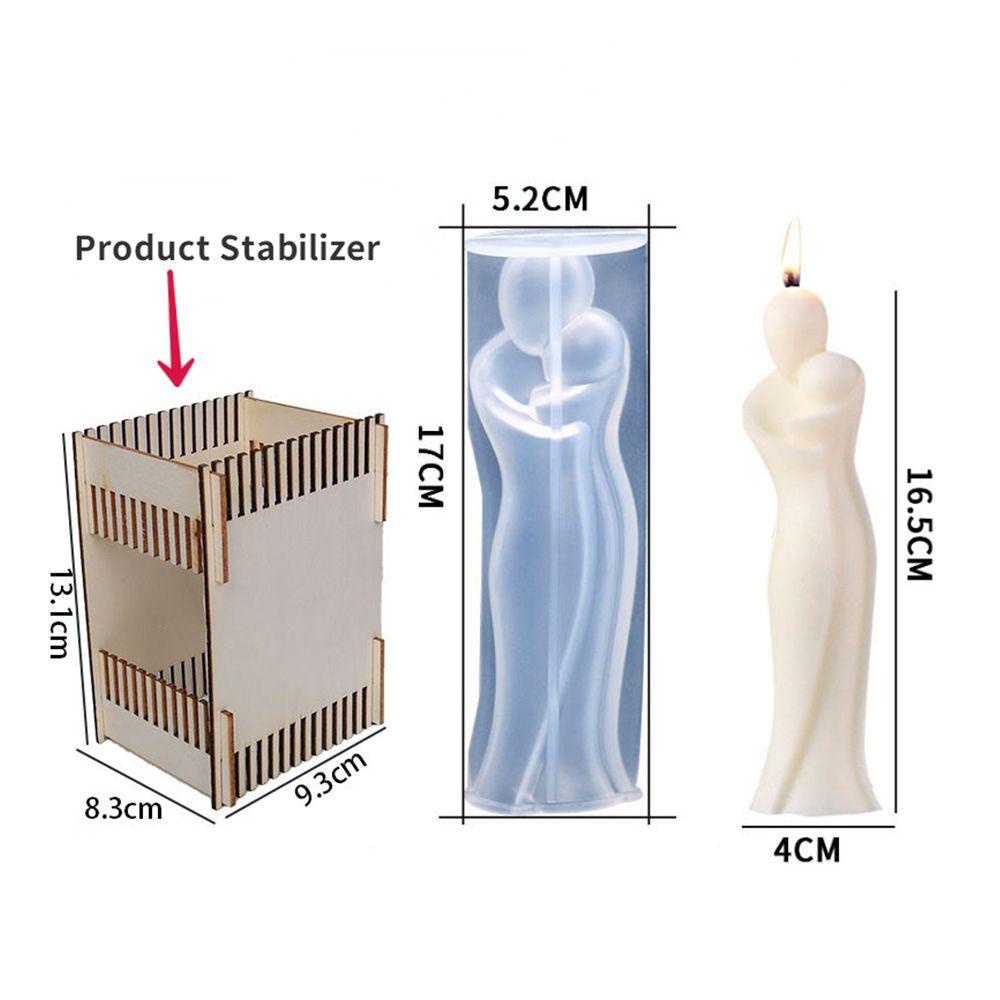 SUSANS Khuôn Làm Giá Đỡ Đèn Cầy Bằng Nhựa Epoxy Độc Đáo Trang Trí Nhà Cửa