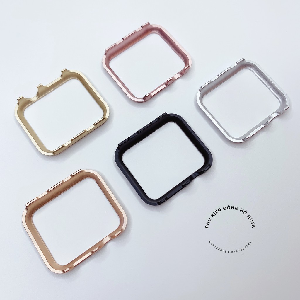 Ốp viền nhôm bảo vệ cho iWatch 1/2/3/4/5/6/se 38mm 42mm 40mm 44mm