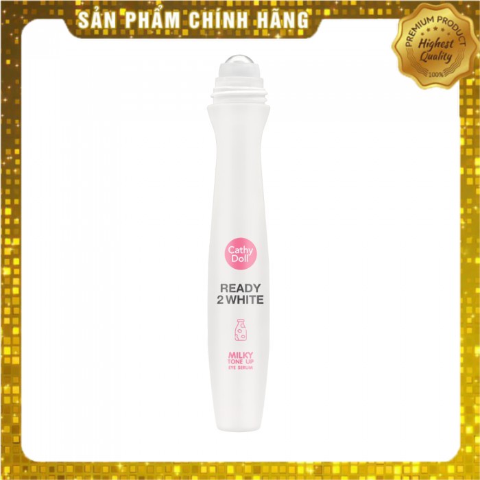 Cây lăn dưỡng sáng vùng da quanh mắt Cathy Doll Ready 2 White Milky Tone Up Eye Serum 15ml | BigBuy360 - bigbuy360.vn