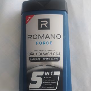 DẦU GỘI ROMANO FORCE SẠCH GÀU 5 IN 1 (180g)