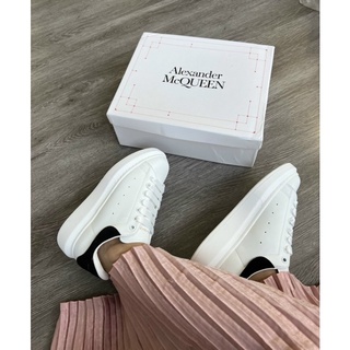 GIÀY MC.Q QUEEN WHITE BLACK DA THẬT [ FULL BOX + FREE SHIP ]