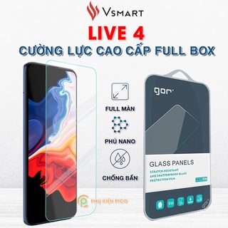 Kính cường lực Vsmart Live 4 full màn hình chính hãng Gor dùng chung với mọi loại ốp lưng - Dán màn hình Vsmart Live 4