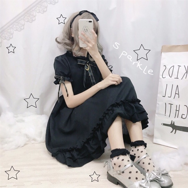 [có sẵn] Đầm / Váy Babydoll Casual Lolita OP