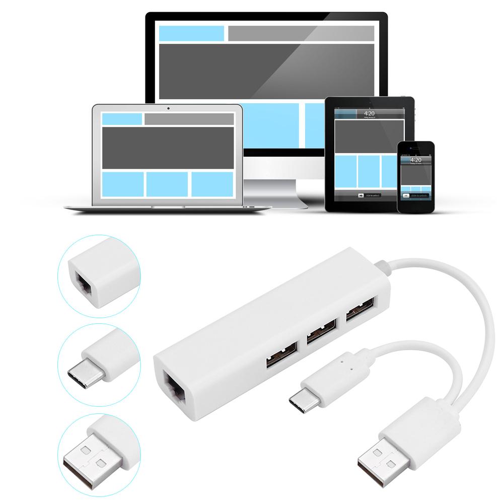 Bộ Chuyển Đổi Đa Năng Usb2.0 Type C Sang Rj45 Lan Ethernet