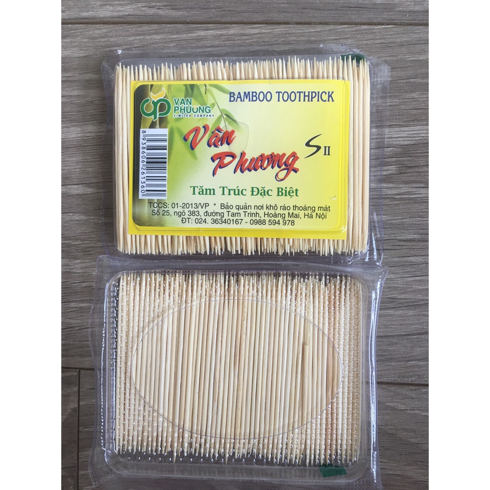 Hộp Tăm trúc đặc biệt Vân Phương-Hà Nội, tăm xỉa răng cho gia đình của bạn, hàng tiêu chuẩn chất lượng cao