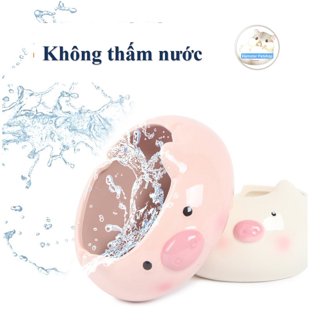 Chén ăn / Bát tắm  sứ THÚ NHỎ cho hamster , sóc