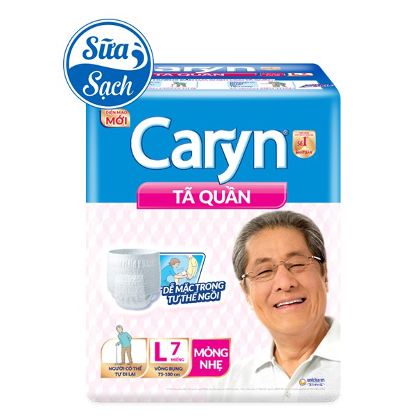 Bỉm/tã dán Caryn M20/M-L20/XL10