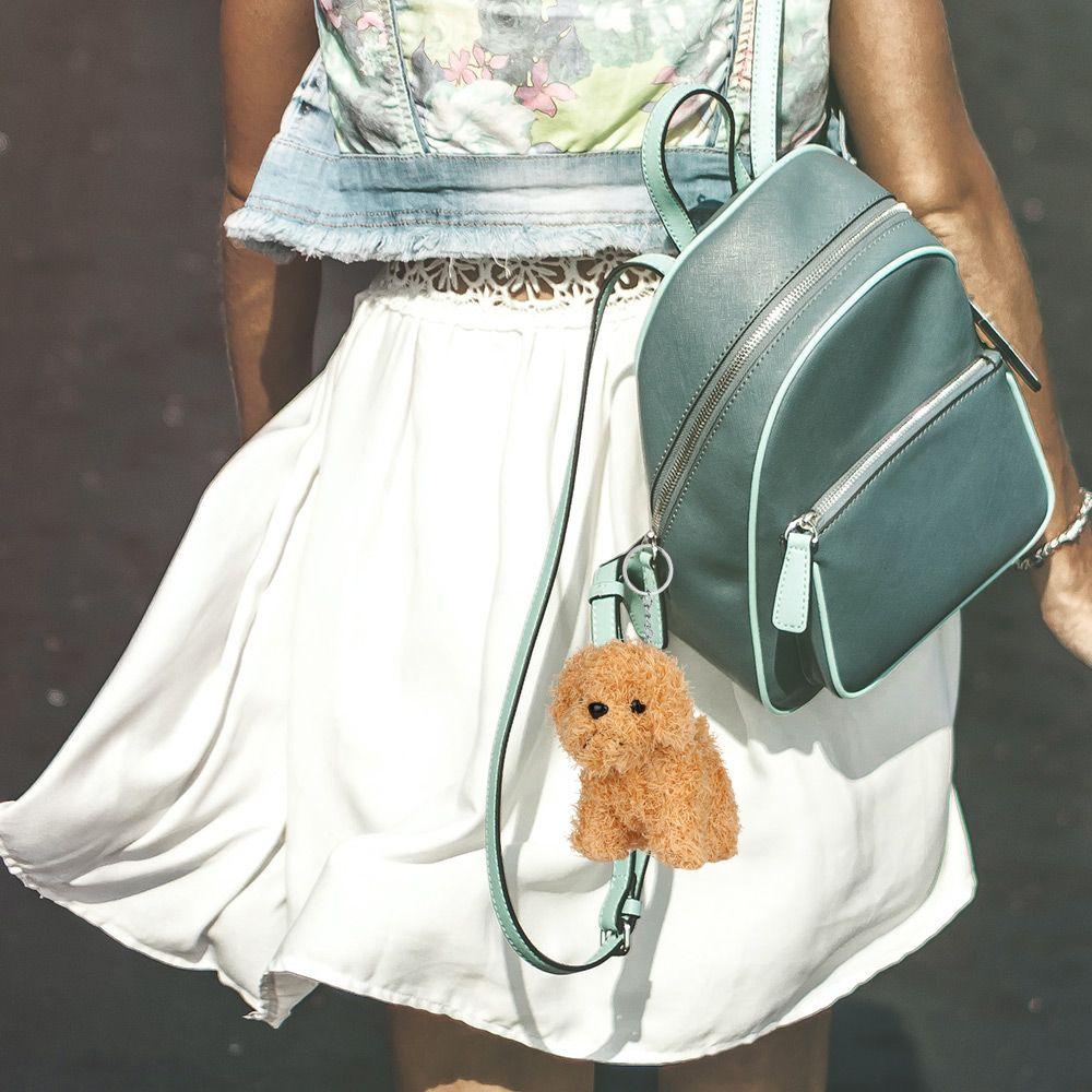 SUSANS Móc Khóa Hình Chú Chó Nhồi Bông Đáng Yêu