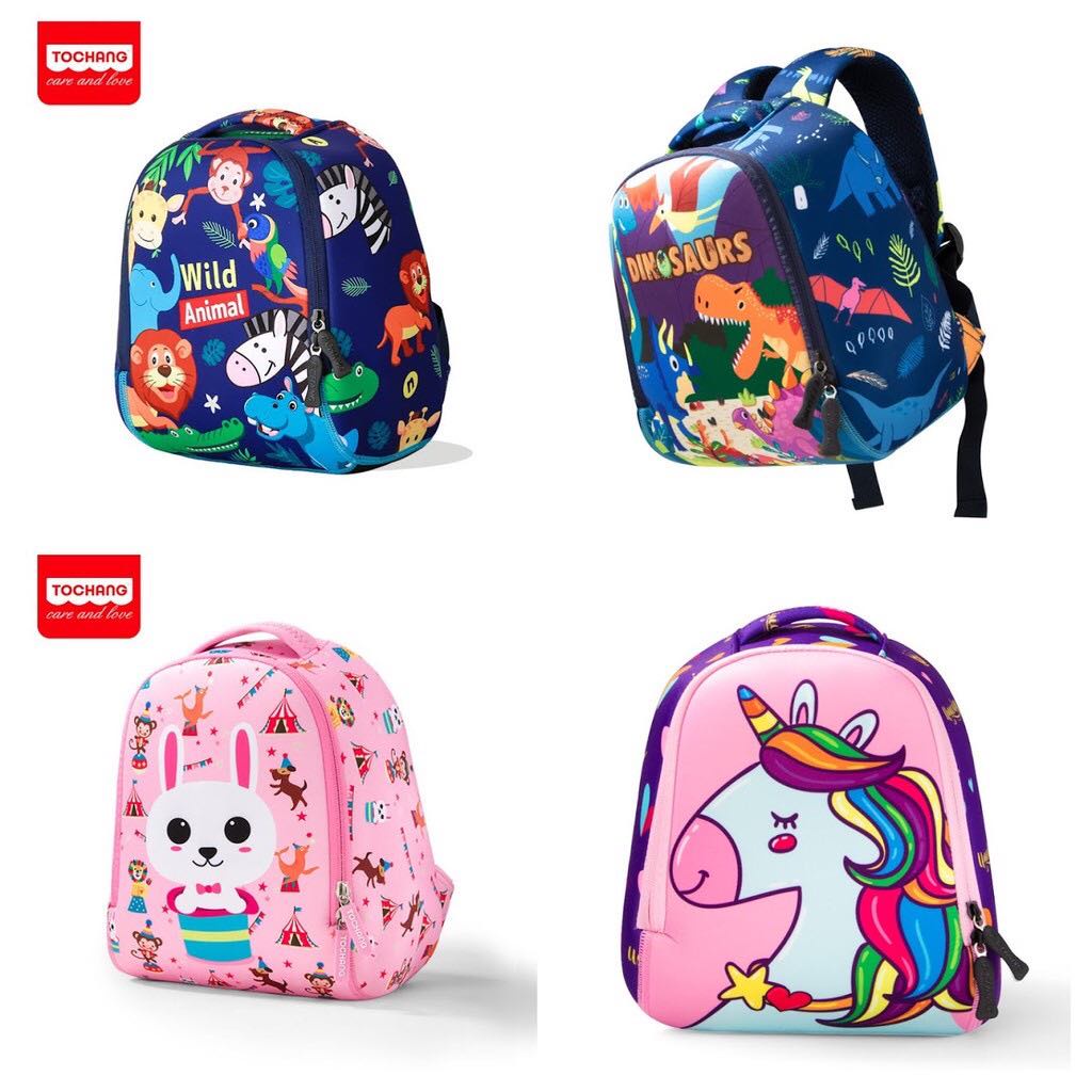 🍄 Balo TOCHANG Chính Hãng Cao Cấp Cho Bé Mầm Non Siêu Nhẹ Zoo Story Dễ Thương