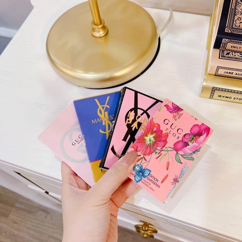 Sét 10 Nước hoa mini mẫu thử sample nam nữ mùi hot Gu.cci, Cha.nel, Di.or, Her.mes, Ver.sace,.. thơm lâu nội địa Trung