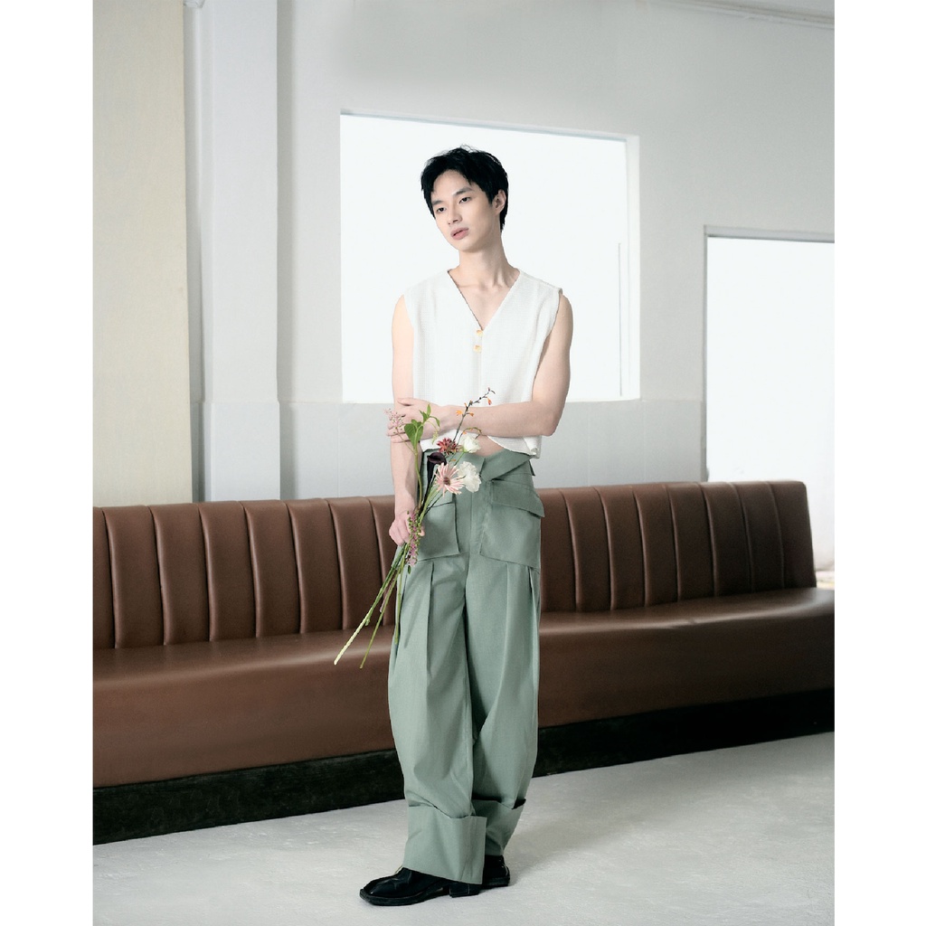 MEADOW TROUSERS - QUẦN XẮN GẤU XẾP LY CÓ TÚI HỘP
