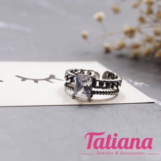 Nhẫn bạc thái đen - Tatiana - n2332 (bạc đen)