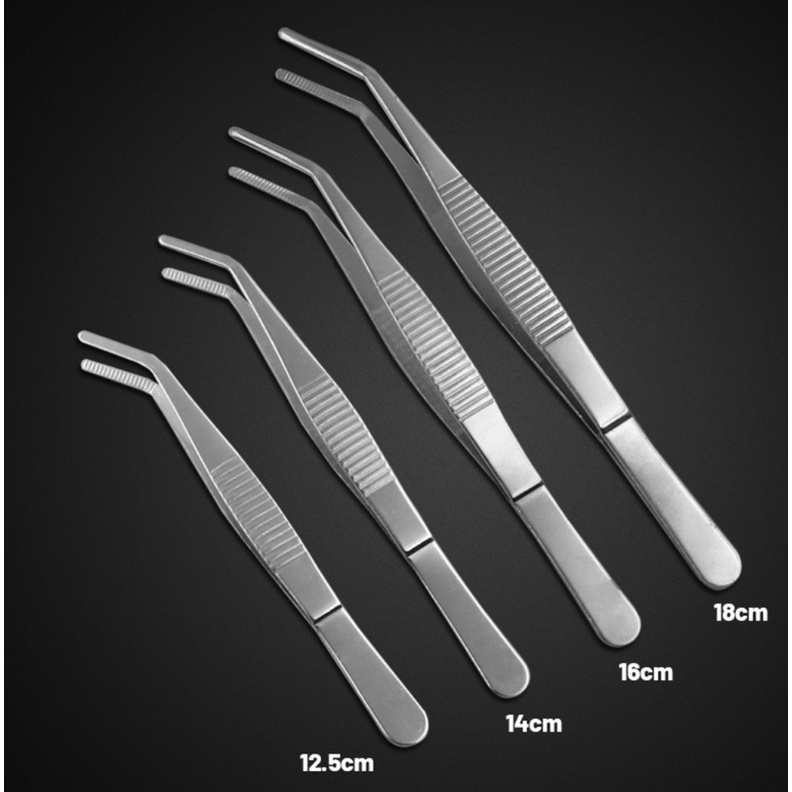 Nhíp gắp linh kiện bằng thép không gỉ 12,5cm - 14cm - 16cm - 18cm