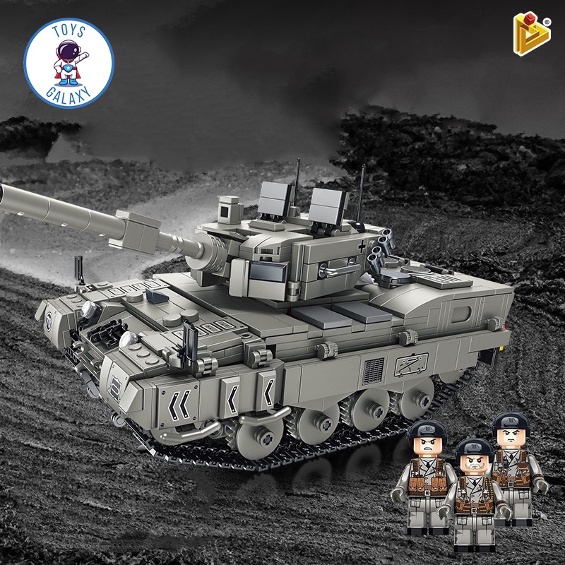Đồ Chơi Lắp Ráp Mô Hình Điều Khiển Từ Xa RC Xe Tăng Leopard 2A4 / Tiger / Type 99 / T90 676002