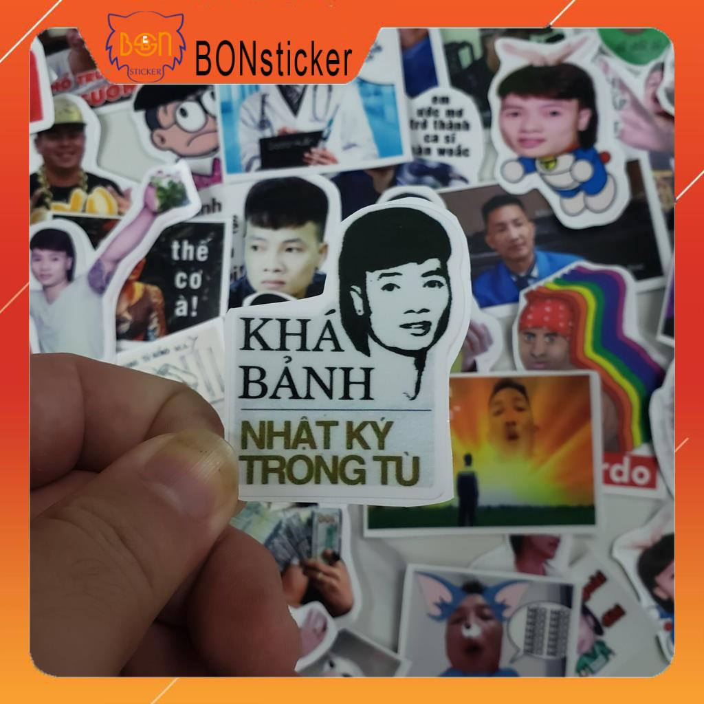 Sticker Khá Bảnh - Huấn Rose | Set Sticker Dán Laptop , Dán Sổ Tay , Dán Nón Bảo Hiểm , Dán Xe Máy