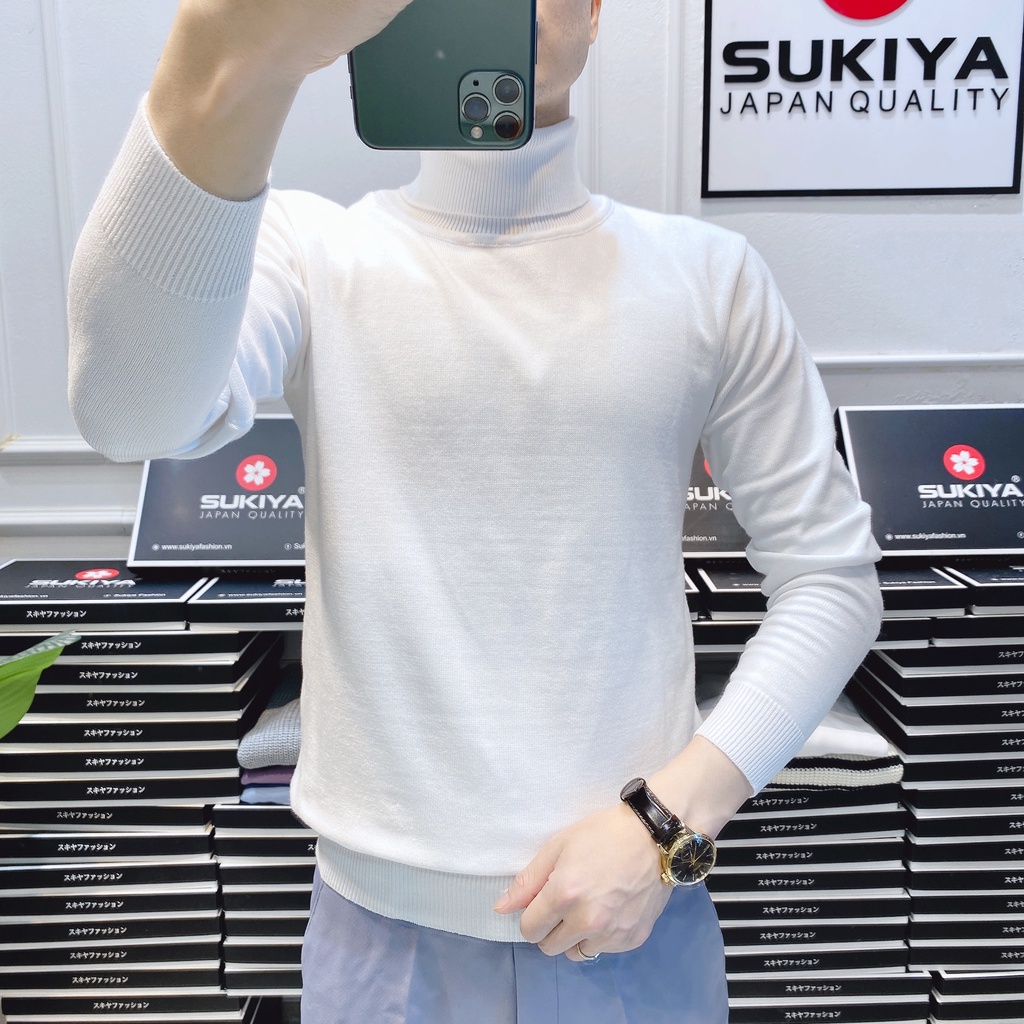 Áo len nam cổ lọ Sukiya Chất Mềm Mại Kiểu dáng Hàn Quốc AL14