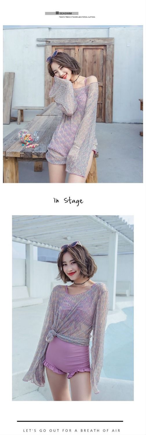 Bộ Bộ đồ bơi nữ Kèm Áo Khoác Ngoài Quyến Rũ Cho Nữ | BigBuy360 - bigbuy360.vn