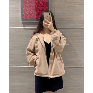 Áo khoác nhung 2 lớp màu nâu be