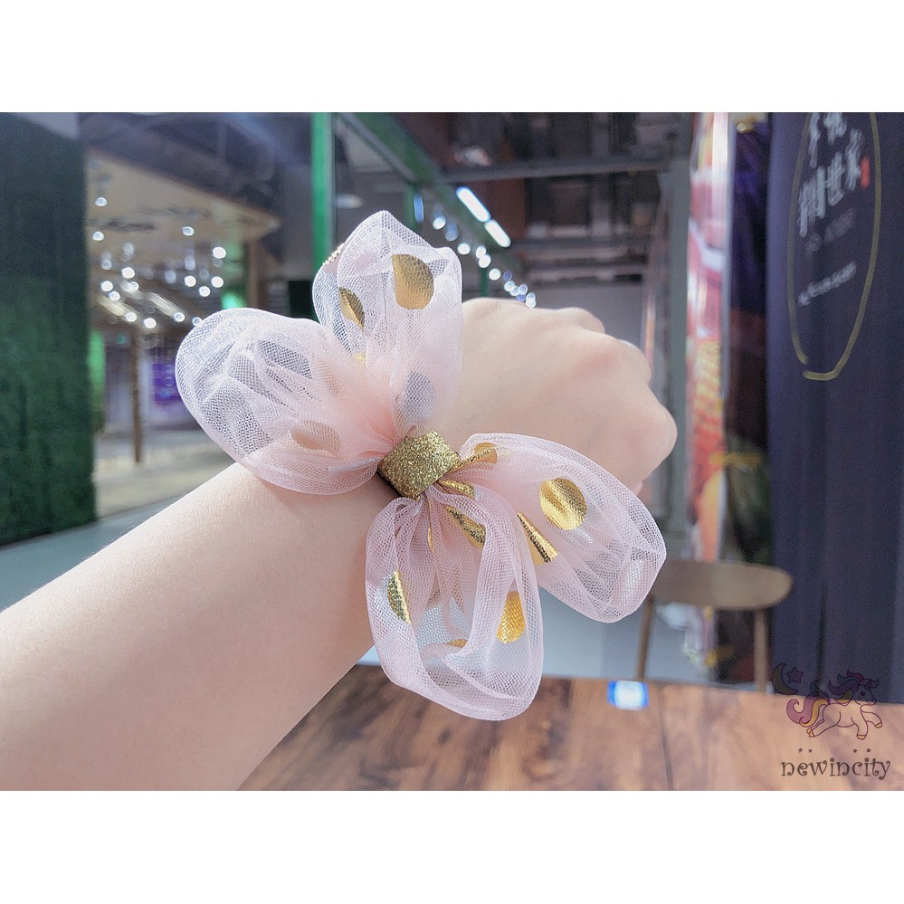 Kẹp Tóc Hình Nơ Lưới Phong Cách Hàn Quốc Cho Bé Gái