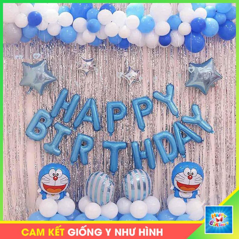 COMBO Set bóng trang trí sinh nhật cho bé chủ đề Doraemon #TrangTriSinhNhat
