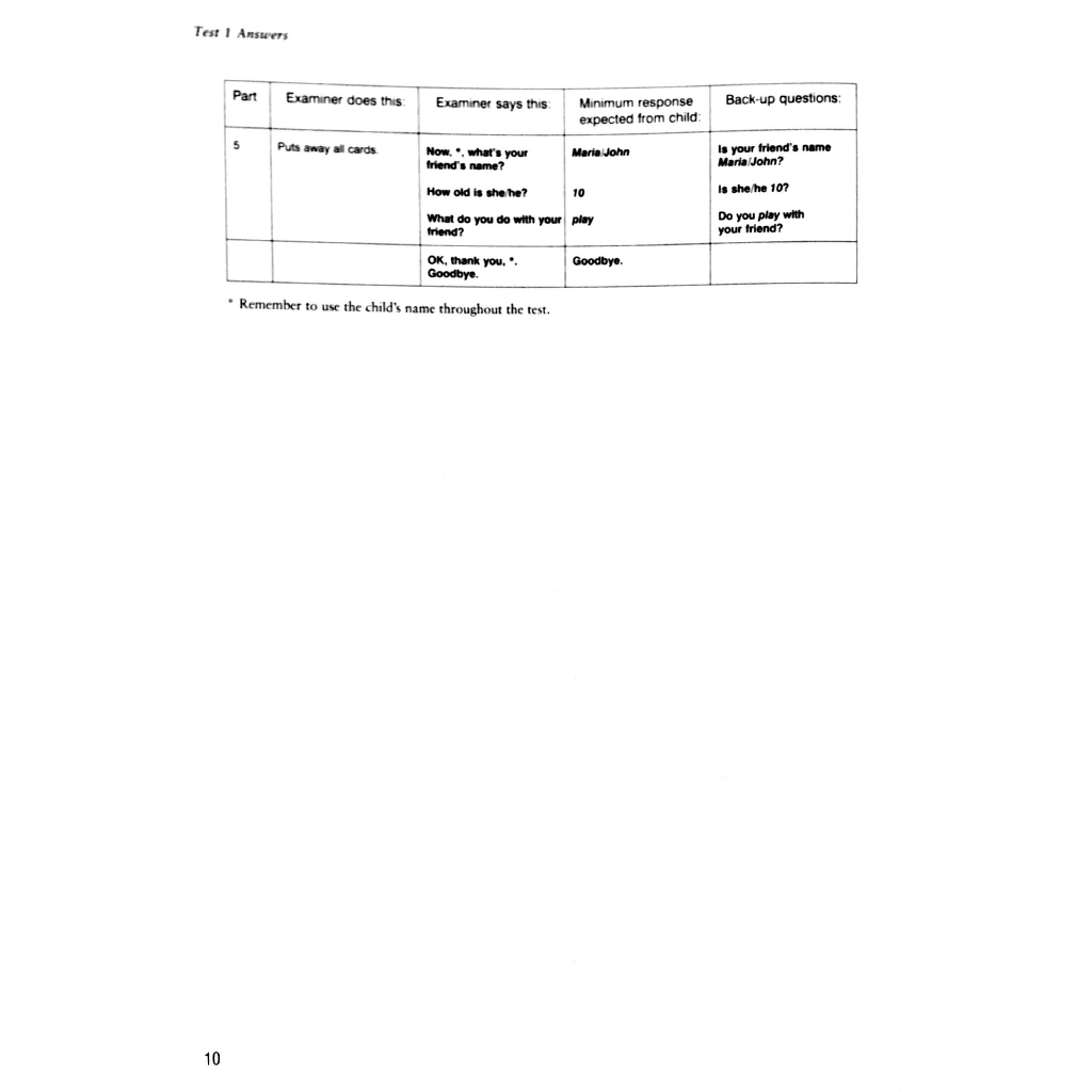 Sách - Cambridge Young Learners English Tests 6 Starters Answer Booklet