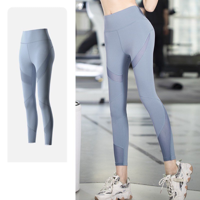 Quần dài legging mẫu mới tập GYM, YOGa, AEROBIC, vải co giãn thoải mái thấm hút mồ hôi - Hàng Quảng Châu Cao Cấp (QT17)
