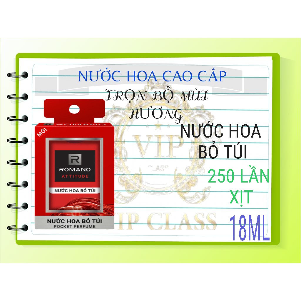 ROMANO_ NƯỚC HOA BỎ TÚI 18ML TIỆN DỤNG. | BigBuy360 - bigbuy360.vn