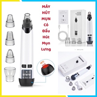 Máy Hút Mụn Mini Cầm Tay |Máy Hút Mụn Đầu đen |[ Có đầu massa nhiệt ] MÃ HM-001