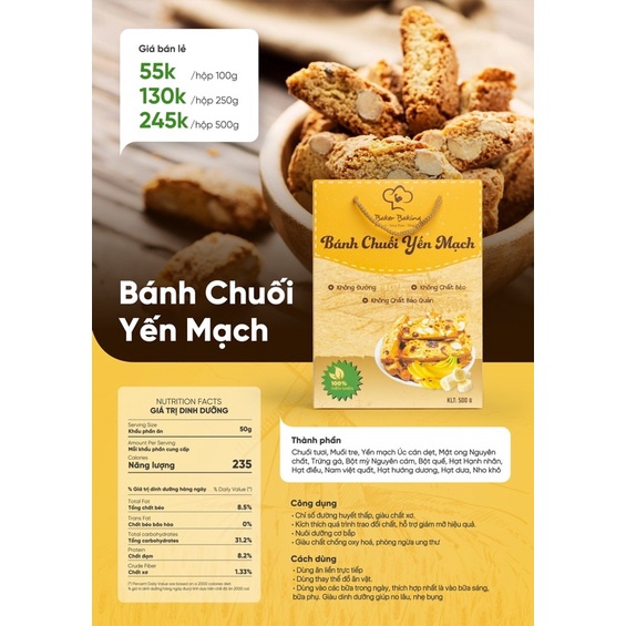 Bánh chuối yến mạch