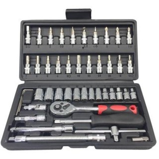 BỘ DỤNG CỤ MỞ BU LÔNG ỐC VÍT ĐA NĂNG 46 CHI TIẾT (HÀNG NHẬP KHẨU GIÁ TỐT)- Đen