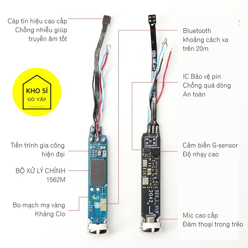 Tai nghe Bluetooth không dây Chip Hổ Vằn 1562M Fix Pin ảo, Check Seting Định Vị Vi trình cao nhất | BigBuy360 - bigbuy360.vn