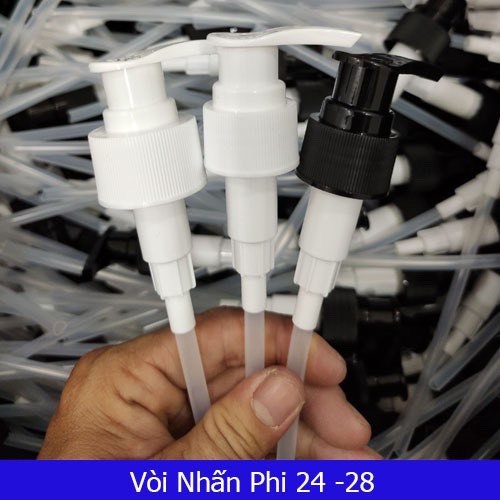 Vòi nhấn cho chai đựng dầu gội, sữa tắm phi 24mm hoặc phi 28mm 88150