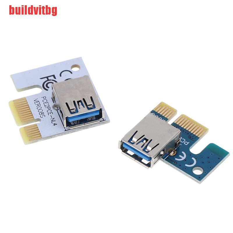 {buildvitbg}USB 3.0 PCI-E 1X to 16X Extension Cable Mining PCI-E Extended Line Card Adapter GVQ