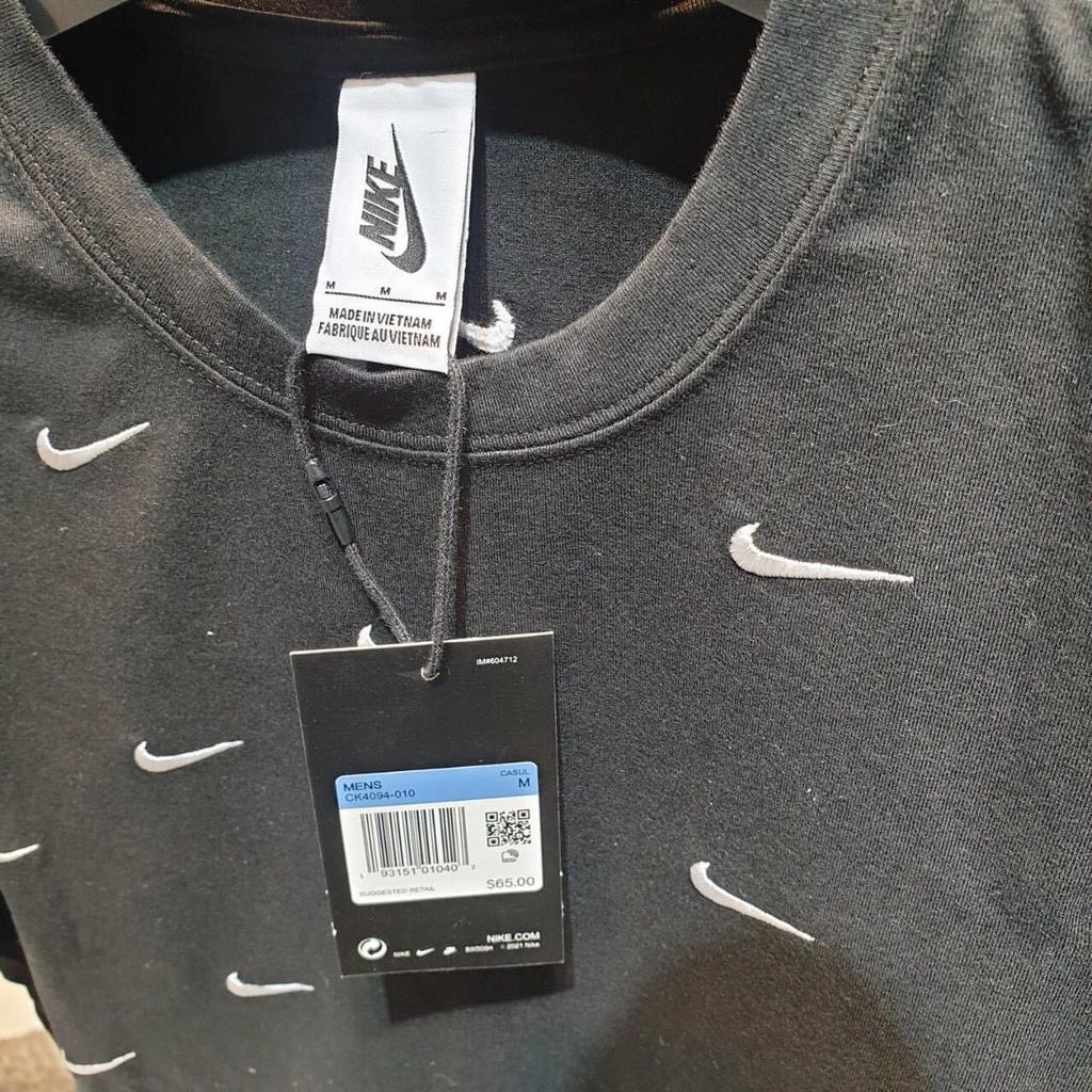 Áo Thun Nike Swoosh Thêu Logo - Vải Chất